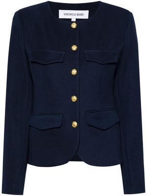 Veronica Beard Kensington collarless jacket - Blue
