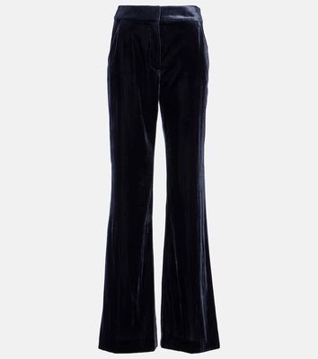 Veronica Beard Lebone wide-leg velvet pants