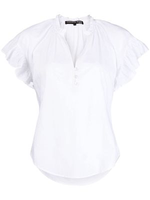 Veronica Beard Milly cotton blouse - White