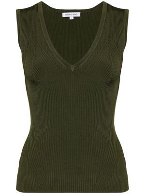 Veronica Beard ribbed-knit tank top - Green
