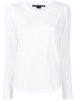 VERONICA BEARD round neck long-sleeved T-shirt - White