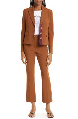 Veronica Beard Sherman Dickey Jacket in Dark Ochre