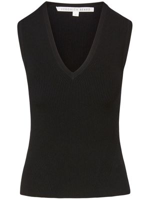 Veronica Beard Sid ribbed-knit top - Black