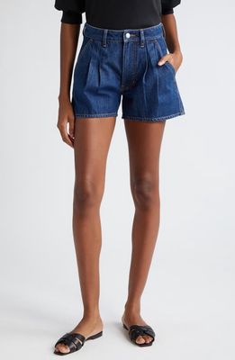 Veronica Beard Simpson Nonstretch Denim Shorts in Dusted Oxford