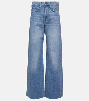 Veronica Beard Taylor high-rise wide-leg jeans