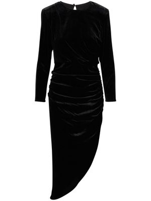 Veronica Beard Tristana velvet-effect midi dress - Black