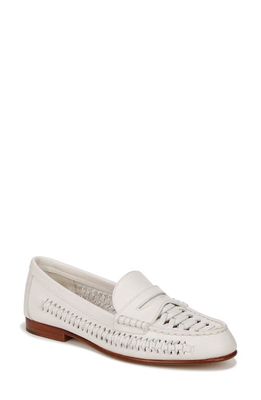 Veronica Beard Woven Penny Loafer in Coconut