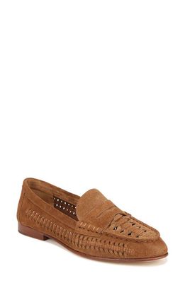 Veronica Beard Woven Penny Loafer in Hazelwood