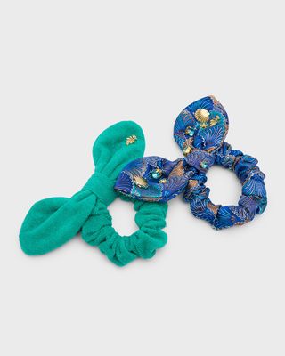 Veronica Bow Scrunchies, Set of 2