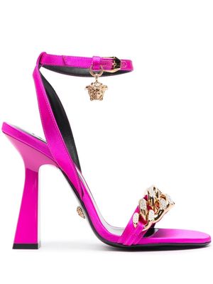 Versace 120mm chain-detail sandals - Pink