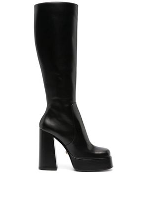 Versace 125mm leather boots - Black