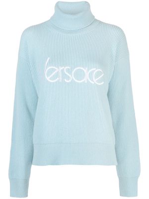 Versace 1978 Re-Edition logo-embroidered jumper - Blue