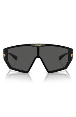 Versace 47mm Irregular Mask Sunglasses in Black