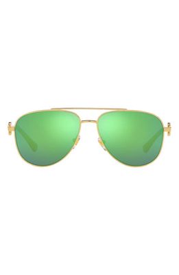 Versace 52mm Pilot Sunglasses in Gold