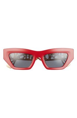 Versace 53mm Irregular Sunglasses in Red