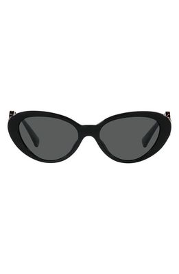 Versace 54mm Cat Eye Sunglasses in Black