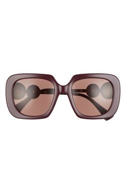 Versace 54mm Square Sunglasses in Bordeaux