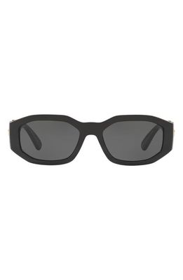 Versace 55mm Irregular Sunglasses in Black