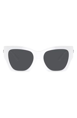 Versace 55mm Square Sunglasses in White