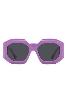 Versace 56mm Square Sunglasses in Lilac