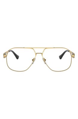 Versace 59mm Pilot Optical Glasses in Gold