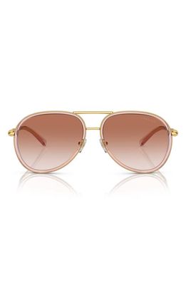 Versace 60mm Gradient Pilot Sunglasses in Pink Grad