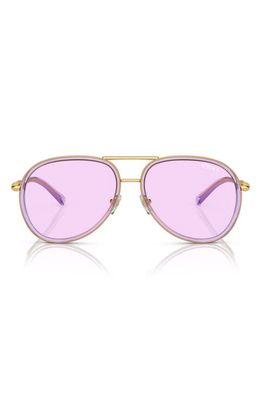 Versace 60mm Pilot Sunglasses in Violet