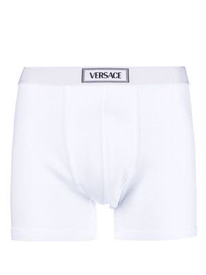 Versace 90s Versace logo-waistband boxer briefs - White