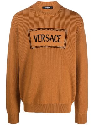 Versace 90s Vintage-logo jumper - Brown