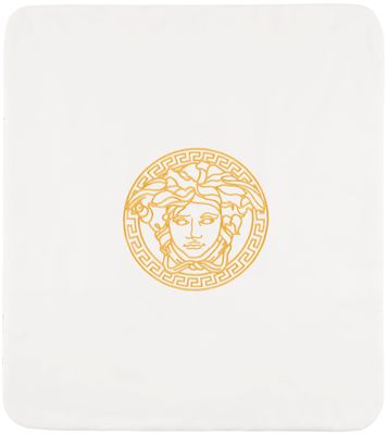 Versace Baby White & Gold Barocco Blanket