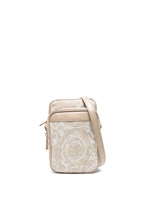 Versace Barocco Athena messenger bag - Neutrals