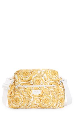 Versace Barocco Diaper Bag in Bianco Oro