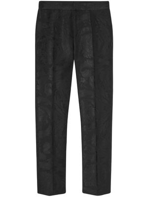 Versace Barocco jacquard tailored trousers - Black