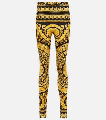 Versace Barocco mid-rise leggings