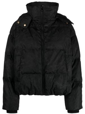 Versace Barocco quilted jacquard jacket - Black
