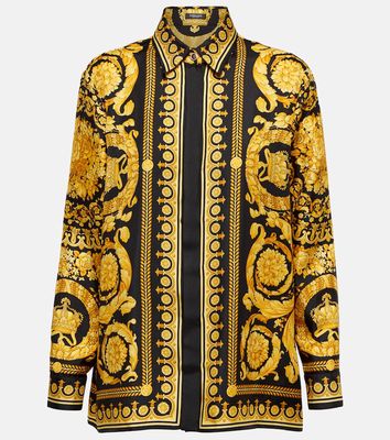 Versace Barocco silk twill shirt