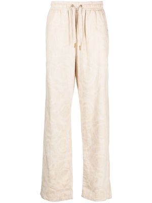 Versace Barocco straight-leg trousers - Neutrals