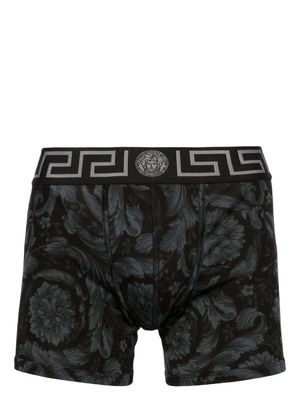 Versace Barocco stretch-cotton boxers - Black