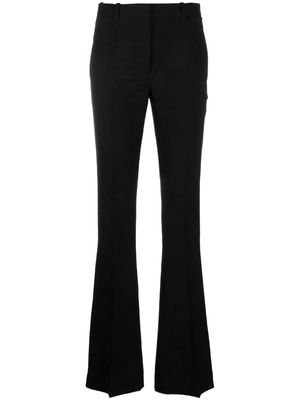 Versace baroque-jacquard flared trousers - Black