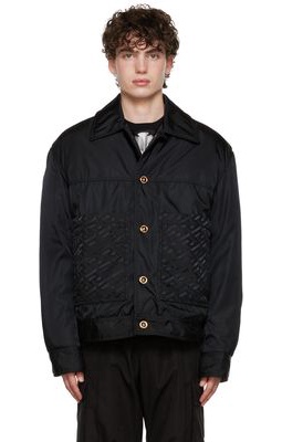 Versace Black 'La Greca' Jacket