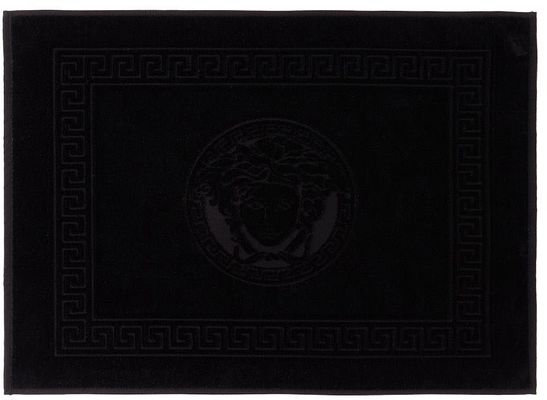 Versace Black Medusa Bath Mat