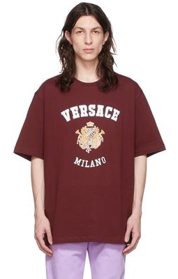Versace Burgundy Royal Rebellion T-Shirt