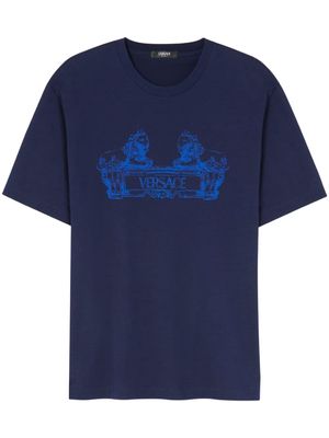 Versace Cartouche cotton T-shirt - Blue