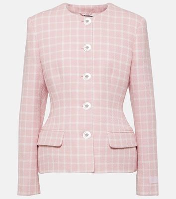 Versace Checked tweed jacket