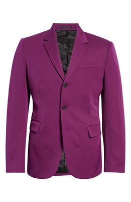 Versace Classic Three-Button Wool Sport Coat in Purple