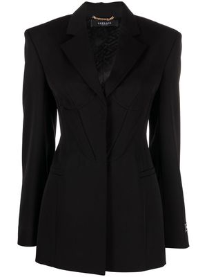 Versace corset-style blazer - Black