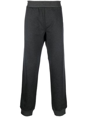Versace cotton-cashmere blend track pants - Grey