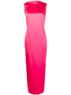 Versace cowl-back gown - Pink