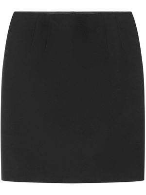 Versace crepe virgin wool miniskirt - Black