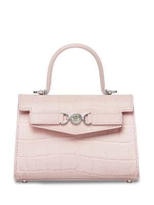 Versace croc-embossed tote bag - Pink